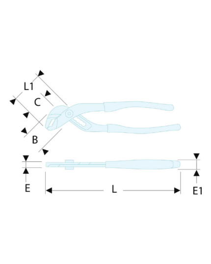 181A - Locking Twin Slip - Joint Multigrip Pliers