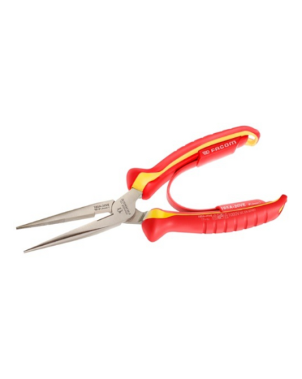 185A-195A.VE - 1,000 Volt Insulated Long Half-Round Nose Pliers