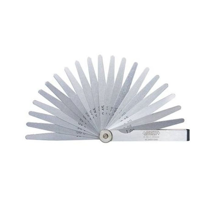 0.05mm - 1mm [285mm] 13 Leaf Elongated Feeler Gauges (DIN 2275)