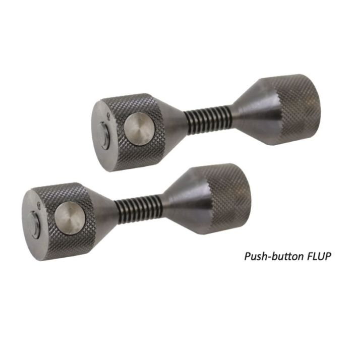 Push-Button Carbon Steel Flup (Pair) 5/8" - 1-7/8"/ 16Mm - 47Mm