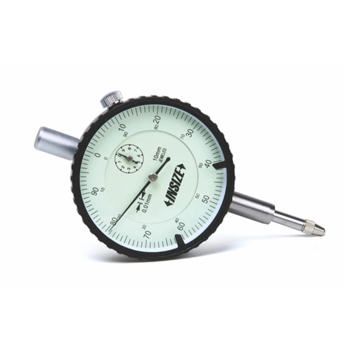 Dial Indicator - Lug Back: 0 to 10 mm Range, Continuous Reading, 0-100 Dial Reading