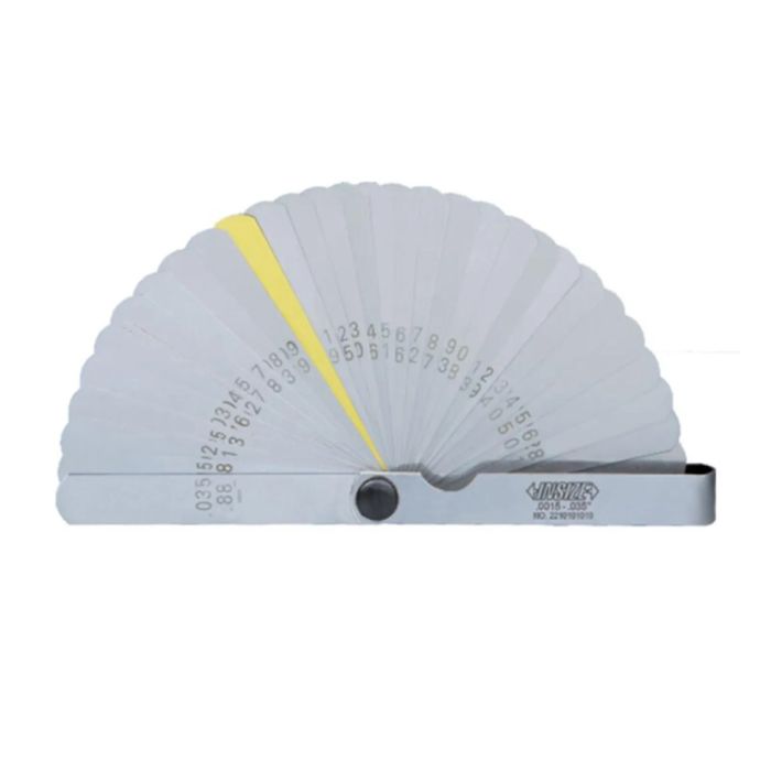 Long Feeler Gauge, Range 0.05-1.00mm, 20 pieces of Leaves