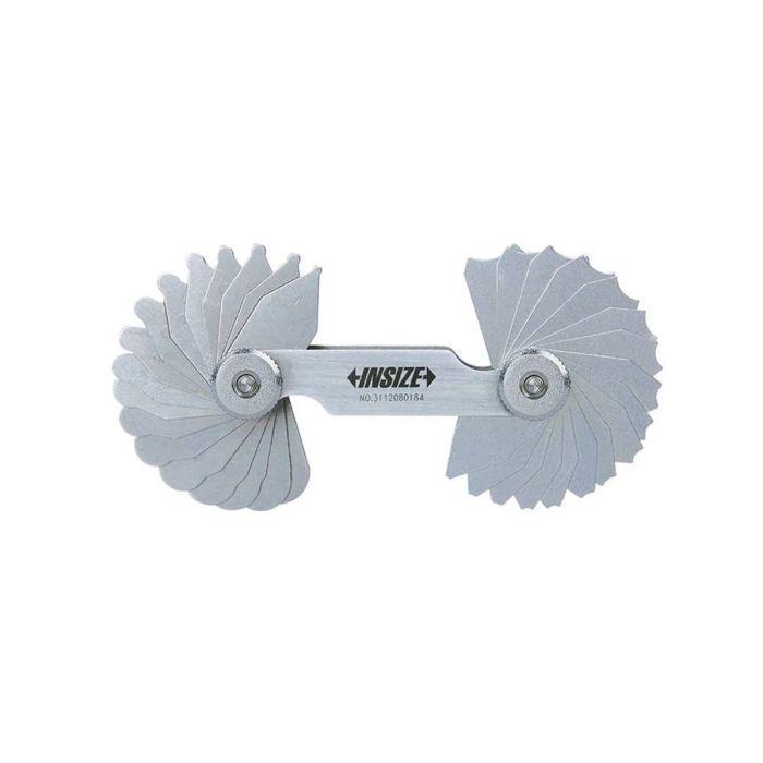 Radius Gauge, Range 7.5~15mm, Quantity of Leaves 16+16, Accuracy +/-0.035mm