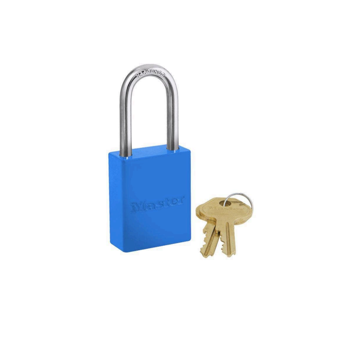 Safety Series Padlock Aluminum Body 2-inch Blue