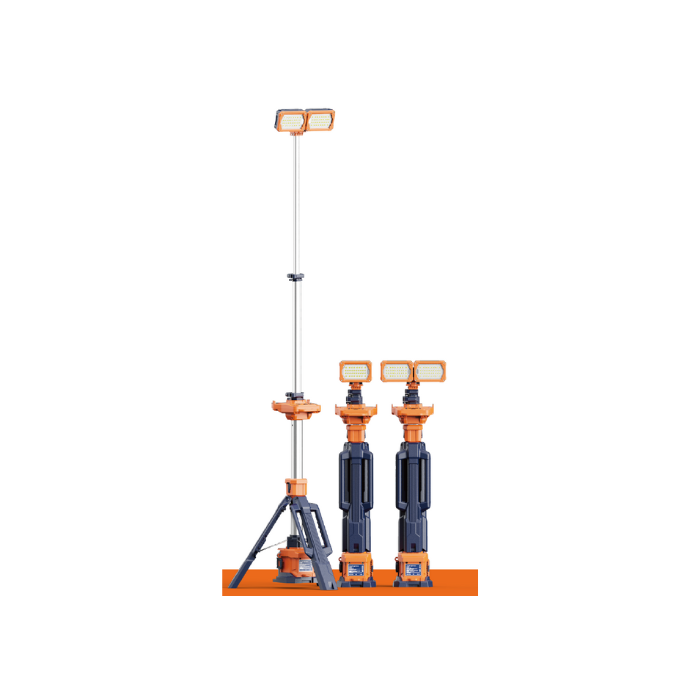 TL-200 Portable Rechargeable Light Tower, 1-2.3m, IP66, Dual Head