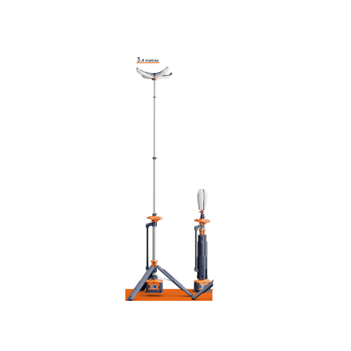 PL-300 Portable Rechargeable Petal Light Tower, 1.58-3.4m, IP66