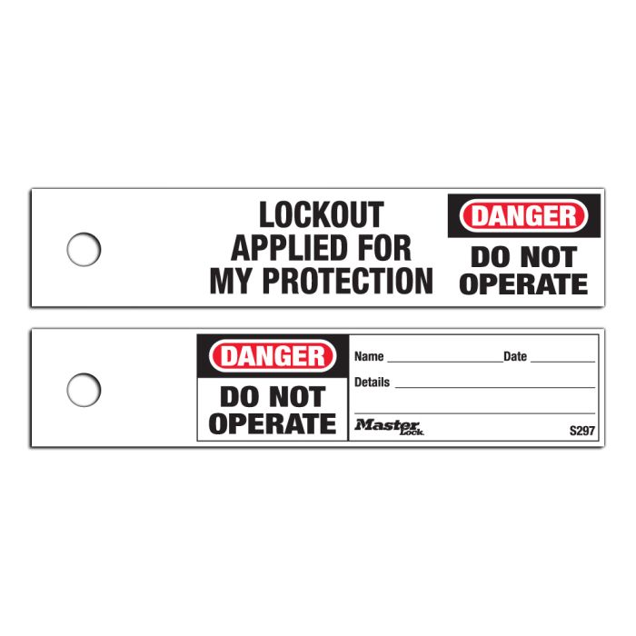 Lockout Padlocks & Accessories (DO NOT OPERATE) Safety Maintenance Tag