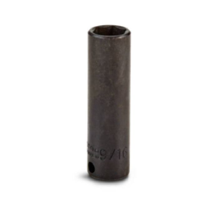 3/8" Sq Drive Impact Sockets, Deep Thin Wall, 6 Point