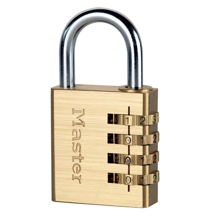 40mm Resettable Brass Combination Padlock