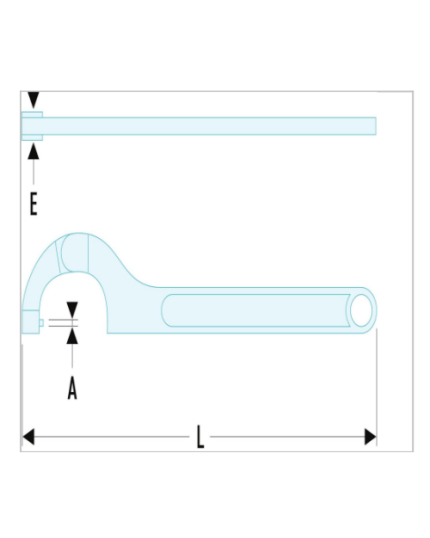 126A - Adjustable Hinge Hook & Pin Wrench