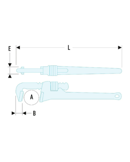 134A - Cast-Iron American Model Pipe Wrench