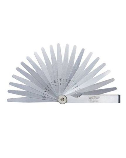 0.05mm - 1mm [285mm] 13 Leaf Elongated Feeler Gauges (DIN 2275)