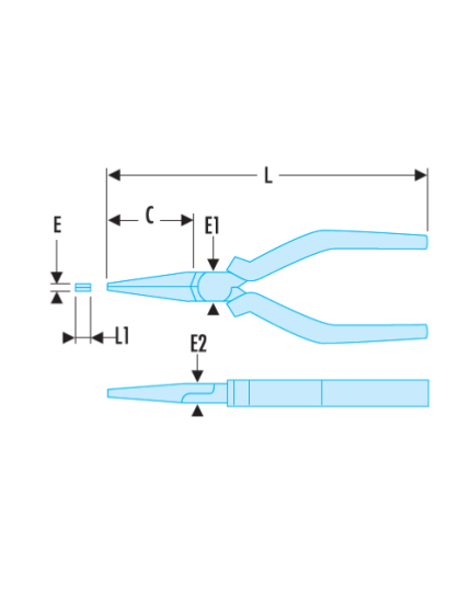 188A - Flat Nose Plier