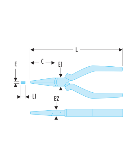 188AC.CPE - Flat Nose Plier