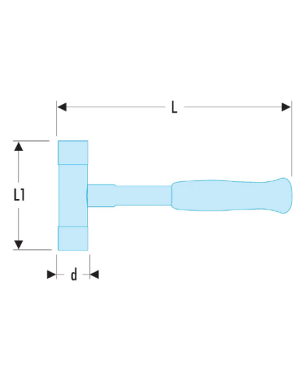 212A - Dead Blow Hammer - Interchangeable Tips