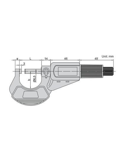 Digital Outside Micrometer: 0 in to 1 in/0 to 25 mm Range, ±2 μm Accuracy