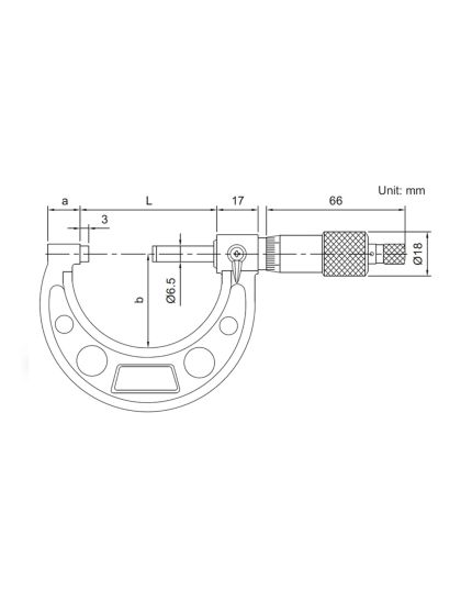 Mechanical Outside Micrometer: Metric, 25 mm to 50 mm Range, +/-2 μ Accuracy