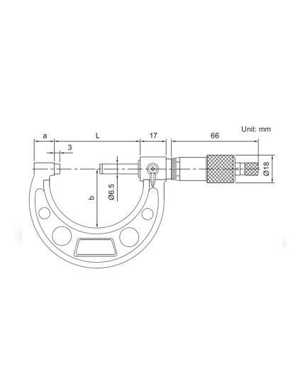 Mechanical Outside Micrometer: Inch, 2 in to 3 in Range, +/-0.00020 in Accuracy, Flat