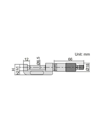 Hub Micrometer (0-25mm; 0.01mm)