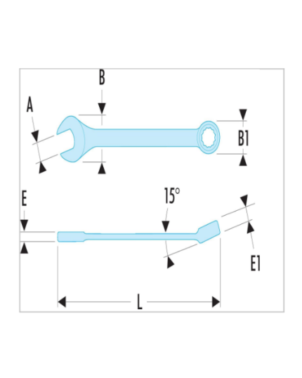 39 - Metric Short-Reach Combination Wrenches 12point