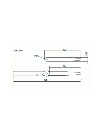 Feeler Gauge, Range 0.03-1.00mm, 32 pieces of Leaves