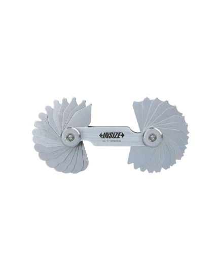 Radius Gauge, Range 15.5~25mm, Quantity of Leaves 15+15, Accuracy +/-0.042mm