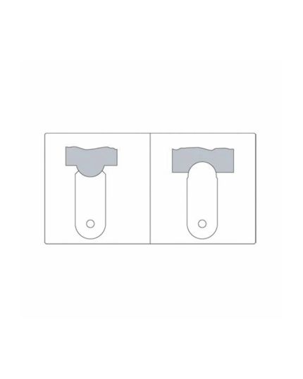 Radius Gauge, Range 15.5~25mm, Quantity of Leaves 15+15, Accuracy +/-0.042mm