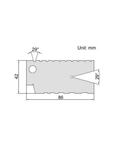 Thread Gauge: For ACME Thread Type, 29° Angle, Steel