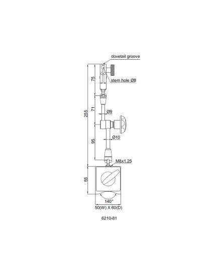 Universal Magnetic Stand, Magnetic Force 100kgf, Applicable Holding Stem Ø8mm