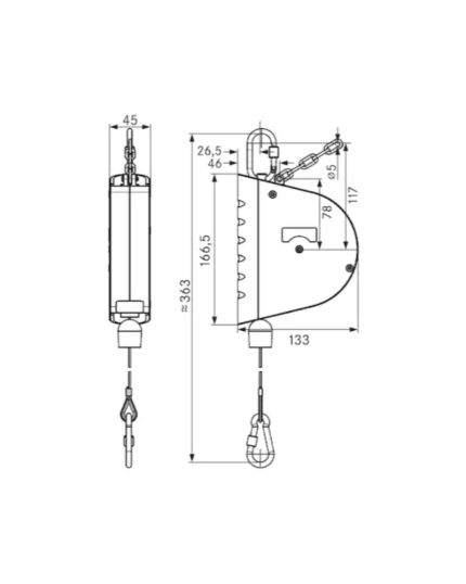 AUTOSTAT spring balance Type-7212, rustproof