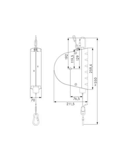 AUTOSTAT spring balance Type-7221, rustproof