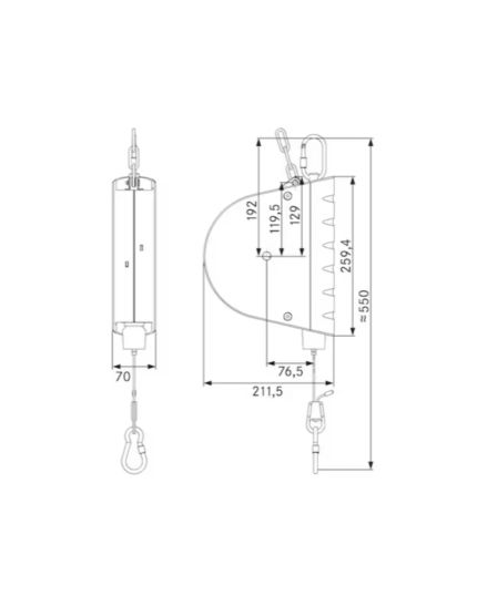 AUTOSTAT spring balance Type-7222, rustproof