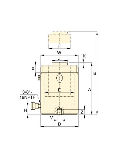 High Tonnage Hydraulic Cylinder