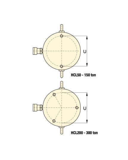 High Tonnage, Lock Nut Hydraulic Cylinder