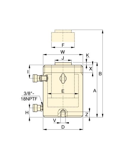 High Tonnage Hydraulic Cylinder