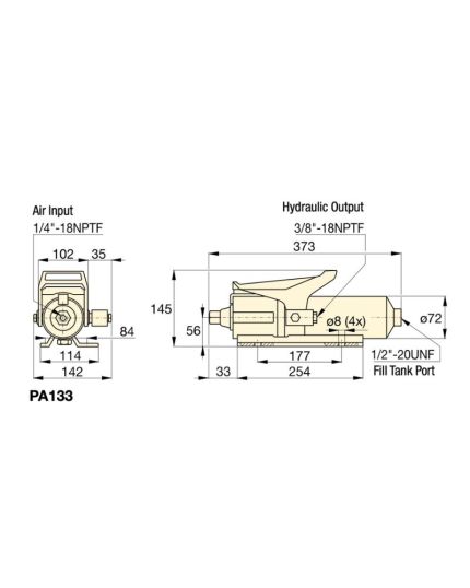 Air Hydraulic Foot Pump