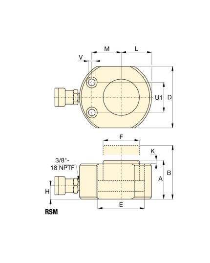 Low Height Hydraulic Cylinder