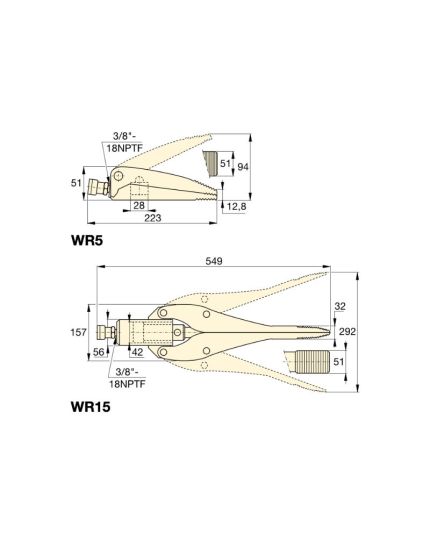 Hydraulic Wedgie and Spread Cylinder