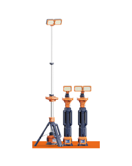 TL-200 Portable Rechargeable Light Tower, 1-2.3m, IP66, Dual Head