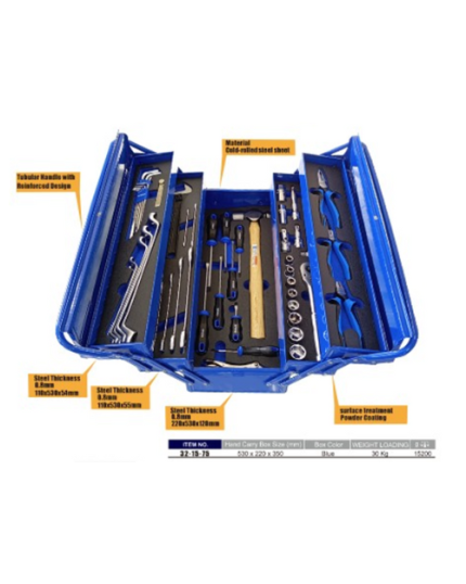 75 pcs 5-Layers Hand Tool Box