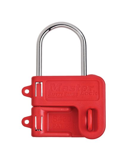 Steel Hasp with Red Plastic Handle 1n (25mm) Jaw Clearance