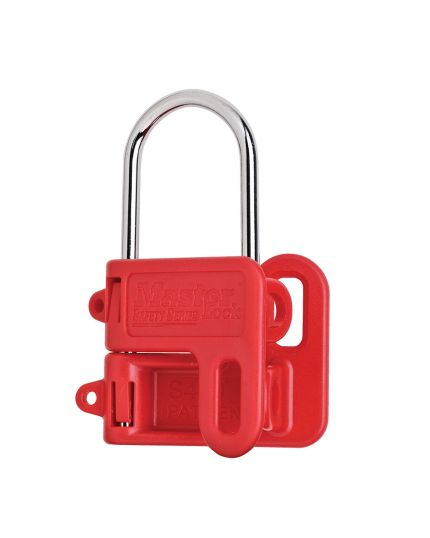 Steel Hasp with Red Plastic Handle 1n (25mm) Jaw Clearance