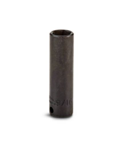 3/8" Sq Drive Impact Sockets, Deep Thin Wall, 6 Point