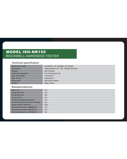 Manual Digital Rockwell Hardness Tester