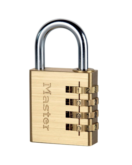 40mm Resettable Brass Combination Padlock