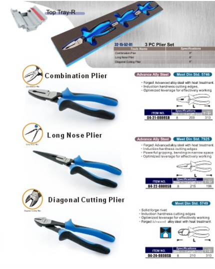 3 pcs Plier Set