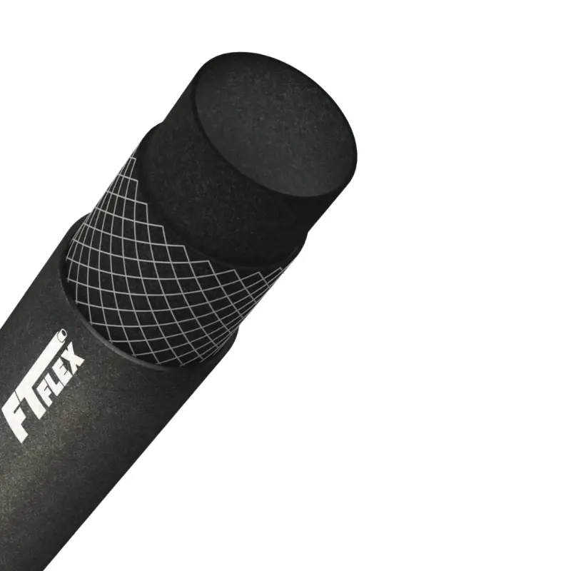 Fuel Hose O/ Braided Black 3/8" 10 Bar 100m per roll