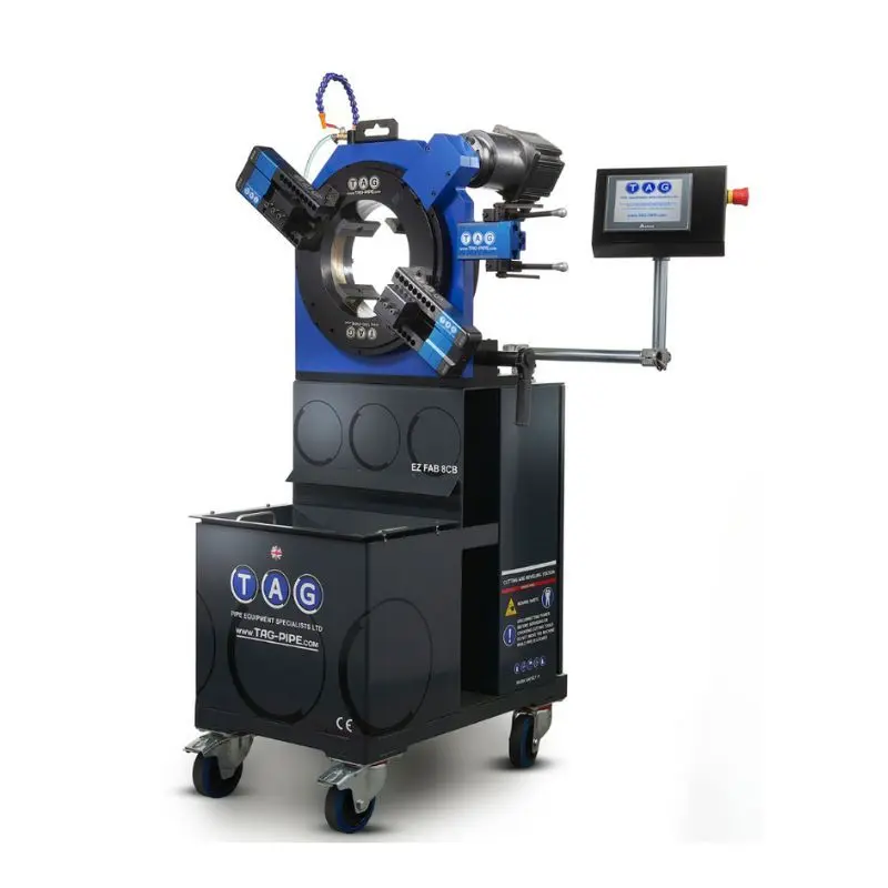 TAG E-Z Fab Pipe Cutting & Bevelling Machine 2" - 8" Servo Electric with / NC control 220v
