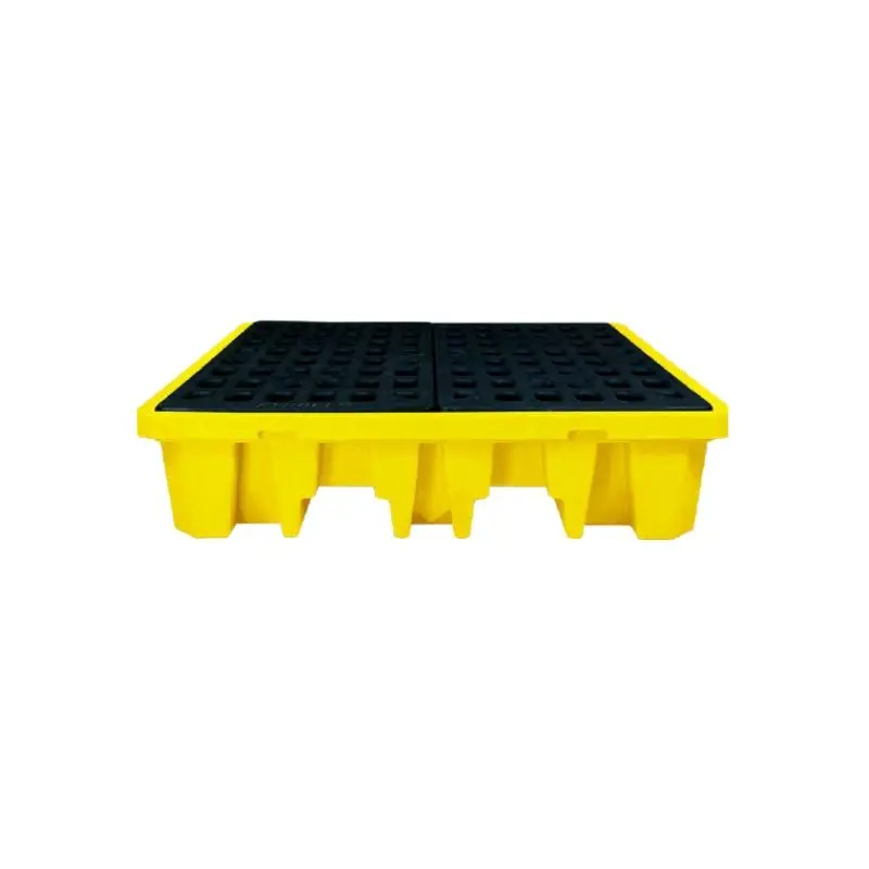SPP104-2, Poly Spill Pallet, Material:
HDPE, 4 drum, 70 Gal (265L)
