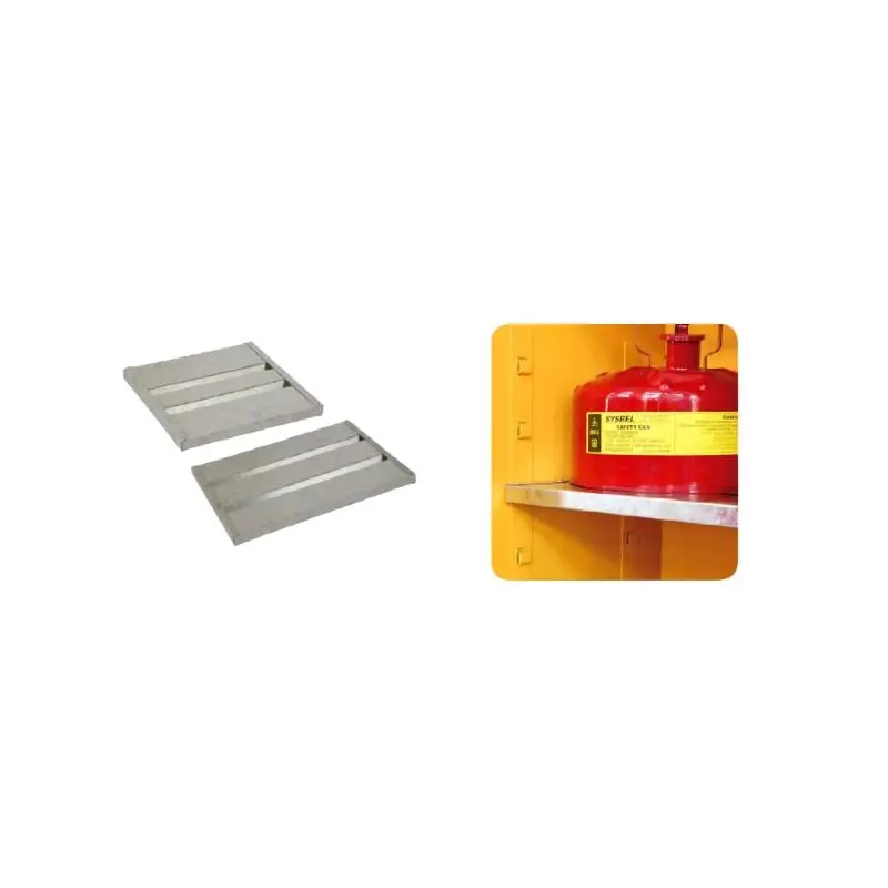 GALVANIZED STEEL SHELF FOR 4 GALLON SAFETY CABINET SIZE : 2.7H X 33W X 33Dcm